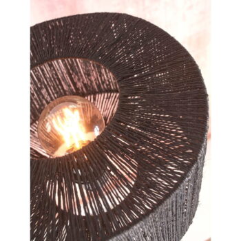 Čierna stolová lampa s tienidlom z juty (výška 37 cm) Iguazu – Good&Mojo - Image 6