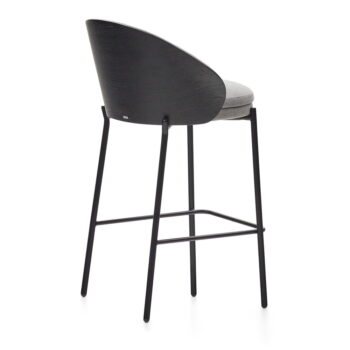 Čierno-sivé barové stoličky v súprave 2 ks (výška sedadla 65 cm) Eamy – Kave Home - Image 8