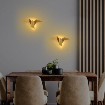 LED nástenné svietidlo v zlatej farbe Pacali – Opviq lights - Image 5