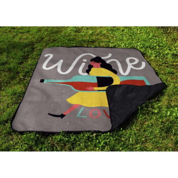 Pikniková deka z mikrovlákna 145x180 cm Wine Lover – Butter Kings – Obrázok 3