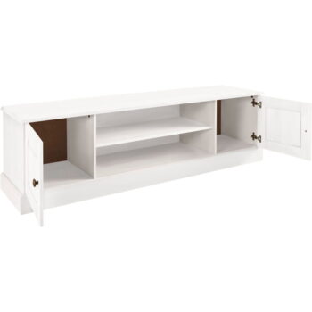 Biely TV stolík z borovicového dreva 45x40 cm Mille – Støraa - Image 3