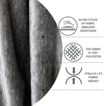 Sivá boxspring posteľ s úložným priestorom 160x200 cm Yoko – Maison de Rêve - Image 4