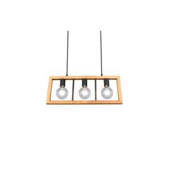 Závesné svietidlo v čierno-prírodnej farbe Agra – Trio - Image 6