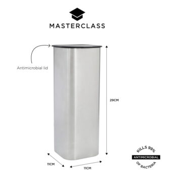 Dóza na potraviny z nehrdzavejúcej ocele Masterclass – Kitchen Craft - Image 2