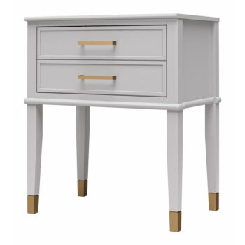 Svetlosivý nočný stolík Westerleigh – CosmoLiving by Cosmopolitan – Obrázok 5