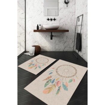 Béžové kúpeľňové predložky v súprave 2 ks 60x100 cm – Mila Home - Image 2