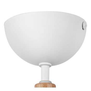 Bielo-hnedé stropné svietidlo s kovovým tienidlom ø 15 cm Marcello – LAMKUR - Image 6