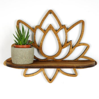 Polica v prírodnej farbe 33 cm Lotus – Kalune Design - Image 3