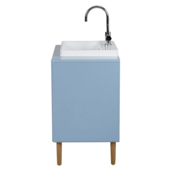 Svetlomodrá závesná skrinka s umývadlom bez batérie 80x62 cm Color Bath – Tom Tailor – Obrázok 4