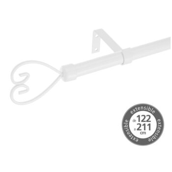 Kovová roztiahnuteľná garniža 122 - 211 cm – Casa Selección – Obrázok 2