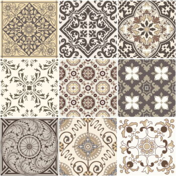 Súprava 9 nástenných samolepiek Ambiance Cement Tiles Ancona, 10 × 10 cm – Obrázok 2