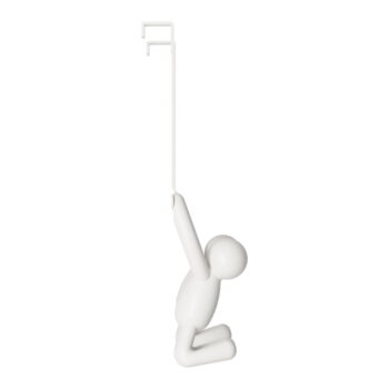 Biely plastový vešiak na dvere 22 cm Buddy - Umbra - Image 3