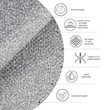 Sivá boxspring posteľ s úložným priestorom 160x200 cm Malte – Maison de Rêve - Image 4