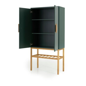 Zelený príborník s nohami z dubového dreva Tento Scoop, výška 162 cm - Image 3