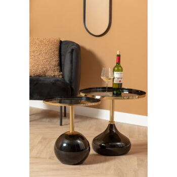 Kovový okrúhly odkladací stolík ø 50 cm Mila – Leitmotiv - Image 2