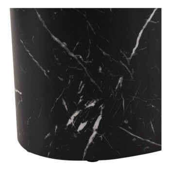 Čierne konferenčné stolíky v súprave 2 ks v dekore mramoru 48x33 cm Mice - Actona – Obrázok 6