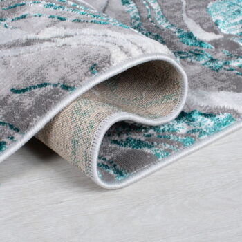 Sivo-tyrkysový koberec 200x290 cm Marbled – Flair Rugs - Image 5