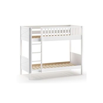 Biela poschodová detská posteľ 90x200 cm Scott - Vipack