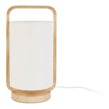 Krémovobiela stolová lampa Leitmotiv Snap, výška 21,5 cm – Obrázok 2