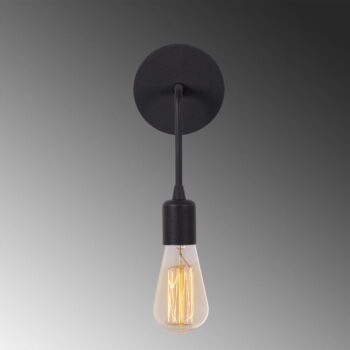 Matne čierne nástenné svietidlo Dartini – Opviq lights - Image 4