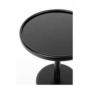 Okrúhly odkladací stolík so sklenenou doskou ø 40 cm Milo – White Label - Image 5