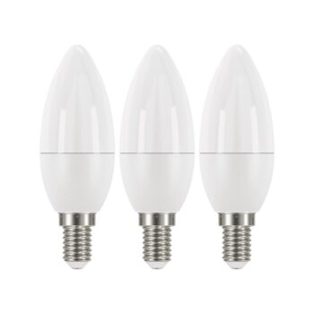 Súprava 3 LED žiaroviek EMOS Classic Candle Neutral White, 5W E14