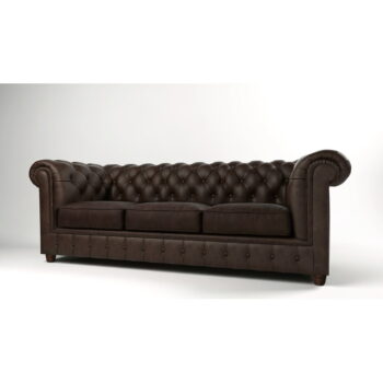Tmavohnedá zamatová pohovka 230 cm Cambridge - Ropez - Image 2