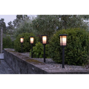 Vonkajšie solárne LED svietidlo Star Trading Flame, výška 53 cm - Image 7