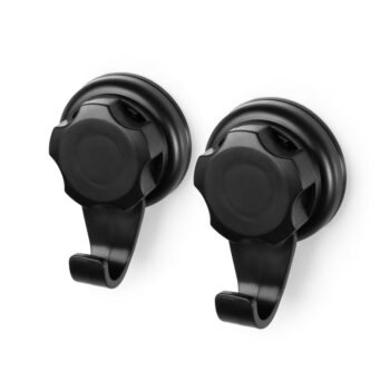Súprava 2 čiernych samodržiacich nástenných háčikov Compactor Bestlock Black Small Hooks - Image 6