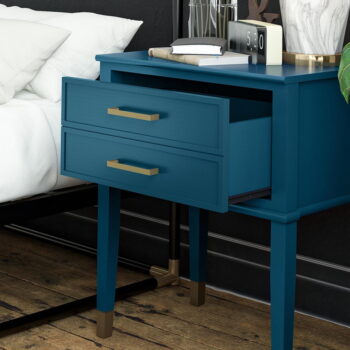 Tmavomodrý nočný stolík Westerleigh – CosmoLiving by Cosmopolitan - Image 7