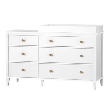 Biela detská komoda s prebaľovacím pultom 136x90x49 cm Poppy – Støraa – Obrázok 7