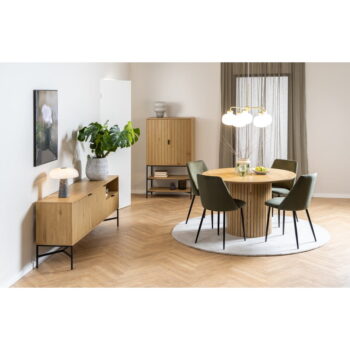 Nízka komoda v dekore duba v prírodnej farbe 180x70 cm Jaipur – Actona - Image 9