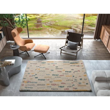 Svetlý béžový koberec Universal Ulai, 133 x 190 cm - Image 2