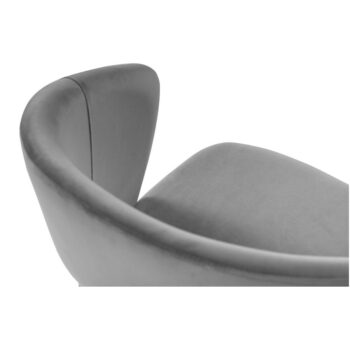 Sivá jedálenská stolička so zamatovým poťahom Windsor & Co Sofas Elpis - Image 3