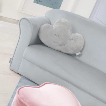 Svetlosivá zamatová detská pohovka 78 cm Lil Sofa – Roba - Image 5
