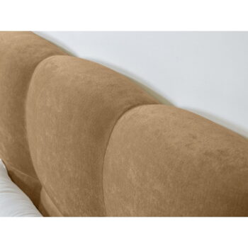 Béžová čalúnená dvojlôžková posteľ s roštom 180x200 cm Kumo – Bobochic Paris – Obrázok 3
