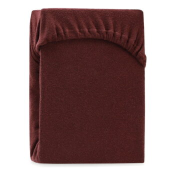 Hnedá napínacia froté plachta 180x200 cm Ruby – AmeliaHome