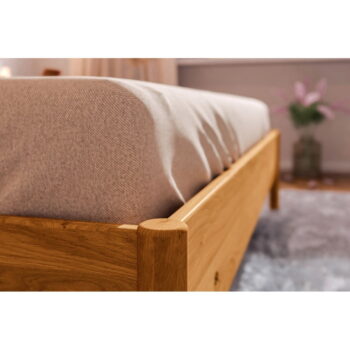 Jednolôžková posteľ z dubového dreva 90x200 cm v prírodnej farbe Pola - The Beds - Image 2