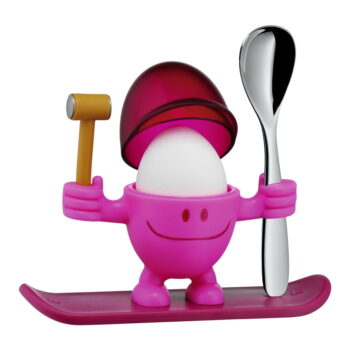 Červeno-ružový stojan na vajíčko s lyžičkou WMF Cromargan® Mc Egg - Image 3