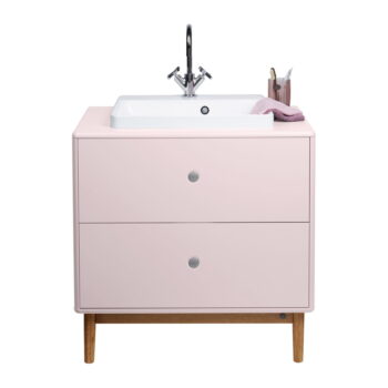 Ružová závesná skrinka s umývadlom bez batérie 80x62 cm Color Bath – Tom Tailor – Obrázok 9