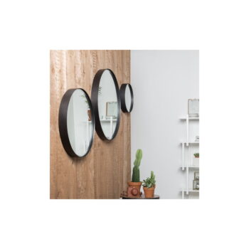 Nástenné zrkadlo ø 60 cm Raj – White Label – Obrázok 3