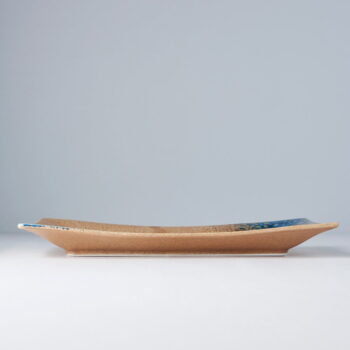 Modro-béžový keramický tanier MIJ Earth & Sky, 33 x 19 cm – Obrázok 3