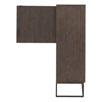 Tmavohnedá skrinka v dekore duba 118x127 cm Bali – Tenzo - Image 10