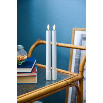 LED sviečky v súprave 2 ks (výška 25 cm) Sille Tall Rechargeable – Sirius - Image 5