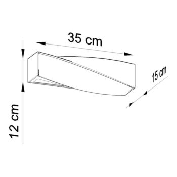 Nástenné keramické svietidlo Nice Lamps Taurus Mini – Obrázok 5