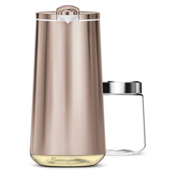 Automatický oceľový dávkovač mydla v zlatej farbe 266 ml - simplehuman - Image 4