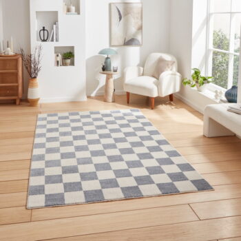 Modrý koberec 60x120 cm Baltimore – Think Rugs - Image 4