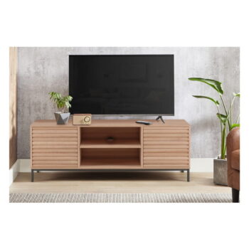 TV stolík v dekore duba v prírodnej farbe 140x50 cm Celine - Støraa - Image 4