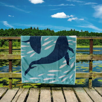 Modrá plážová osuška 90x180 cm Dolphin - DecoKing - Image 9