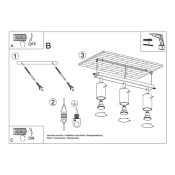 Čierne stropné svietidlo Nice Lamps Ethno - Image 9